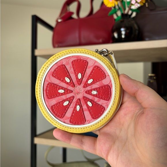 Coach Handbags - SOLD RARE Coach Grapefruit Coin Purse